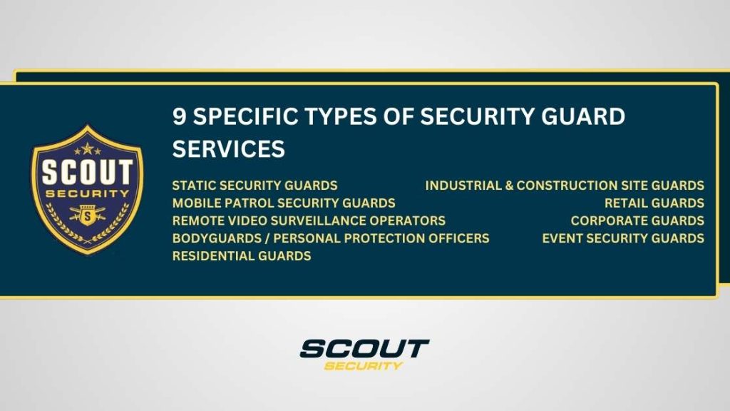 9 Specific Types of Security Guard Services