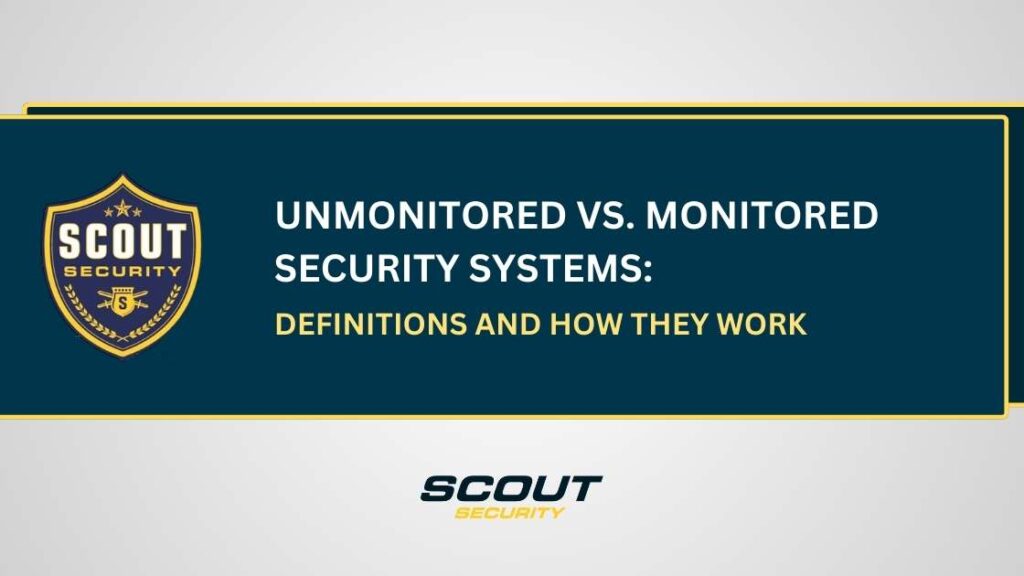 Unmonitored vs. monitored security systems: definitions | how they work