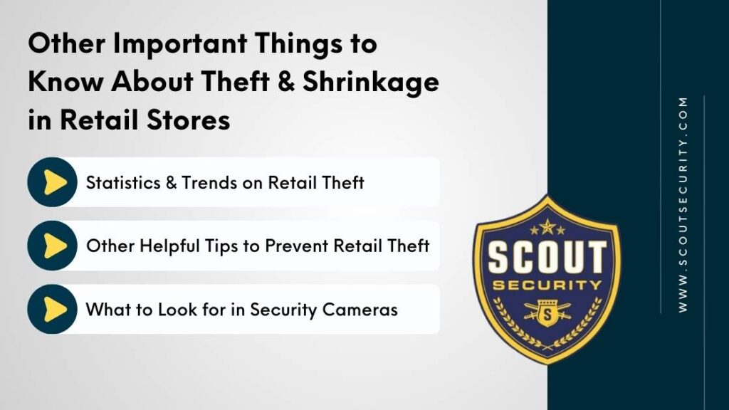 Retail theft statistics | other retail theft prevention tips | what to look for in security cameras