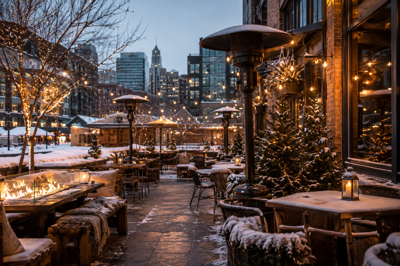 Compliant winter patio firewatchers in Denver and The Springs